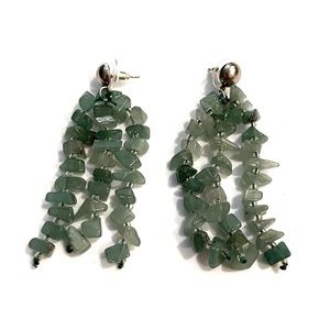 🦚Local Artist Natural Aventurine Earrings *MINT